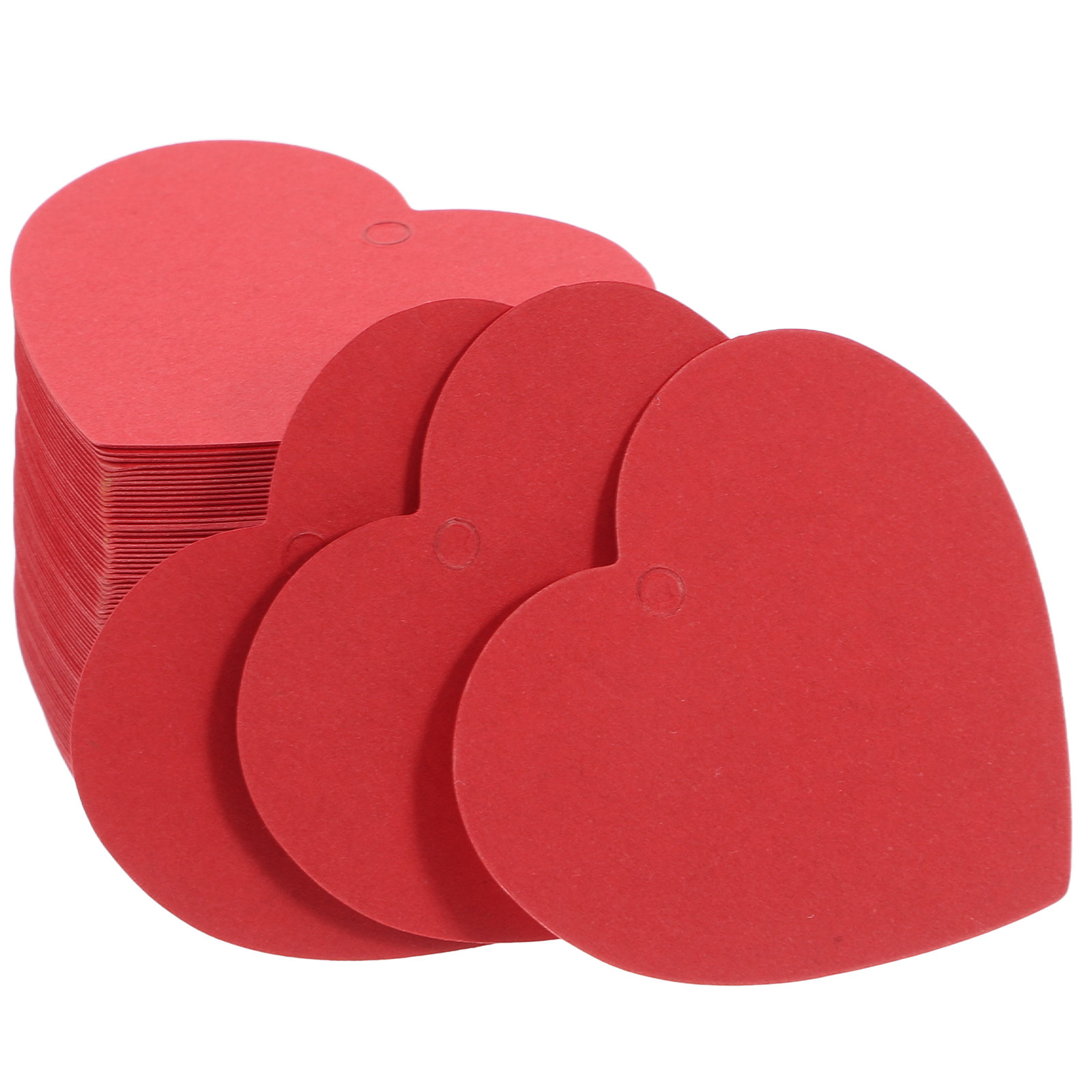 Craft Embellishment - 100 Pcs Heart Price Tag Paper