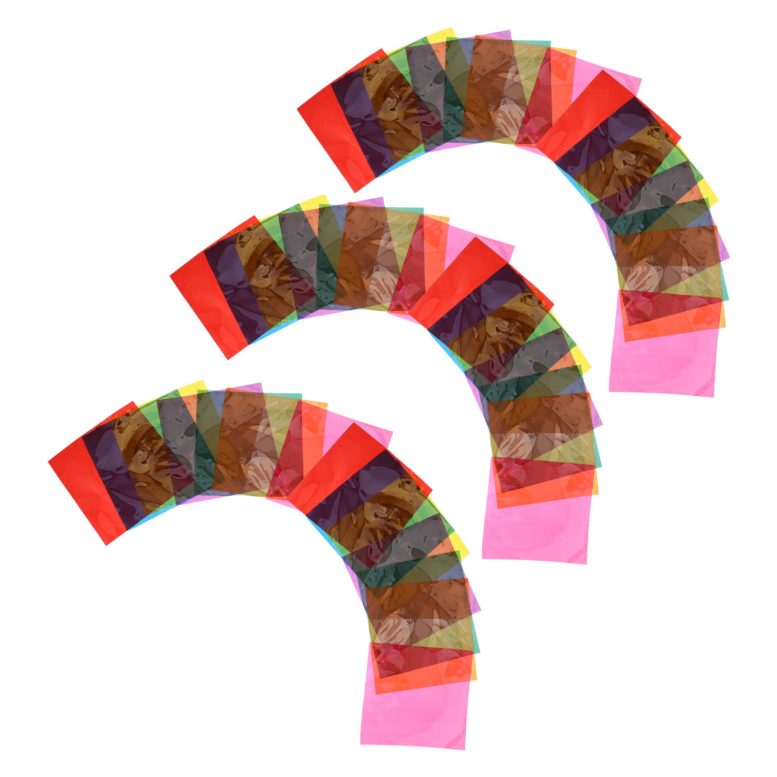 90Pcs Colored Cellophane Paper - Craft Embellishment ulasan dan harga