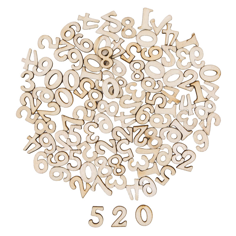 100pcs Letters Wooden Alphabet - Craft Embellishment ulasan dan harga