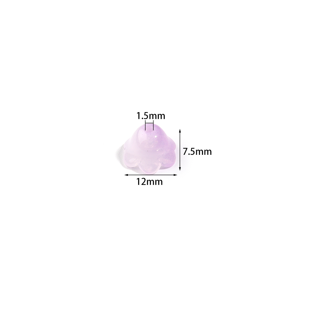 50pcs 12x7.5mm Colorful Lily o - Embellishment Crafts ulasan dan harga