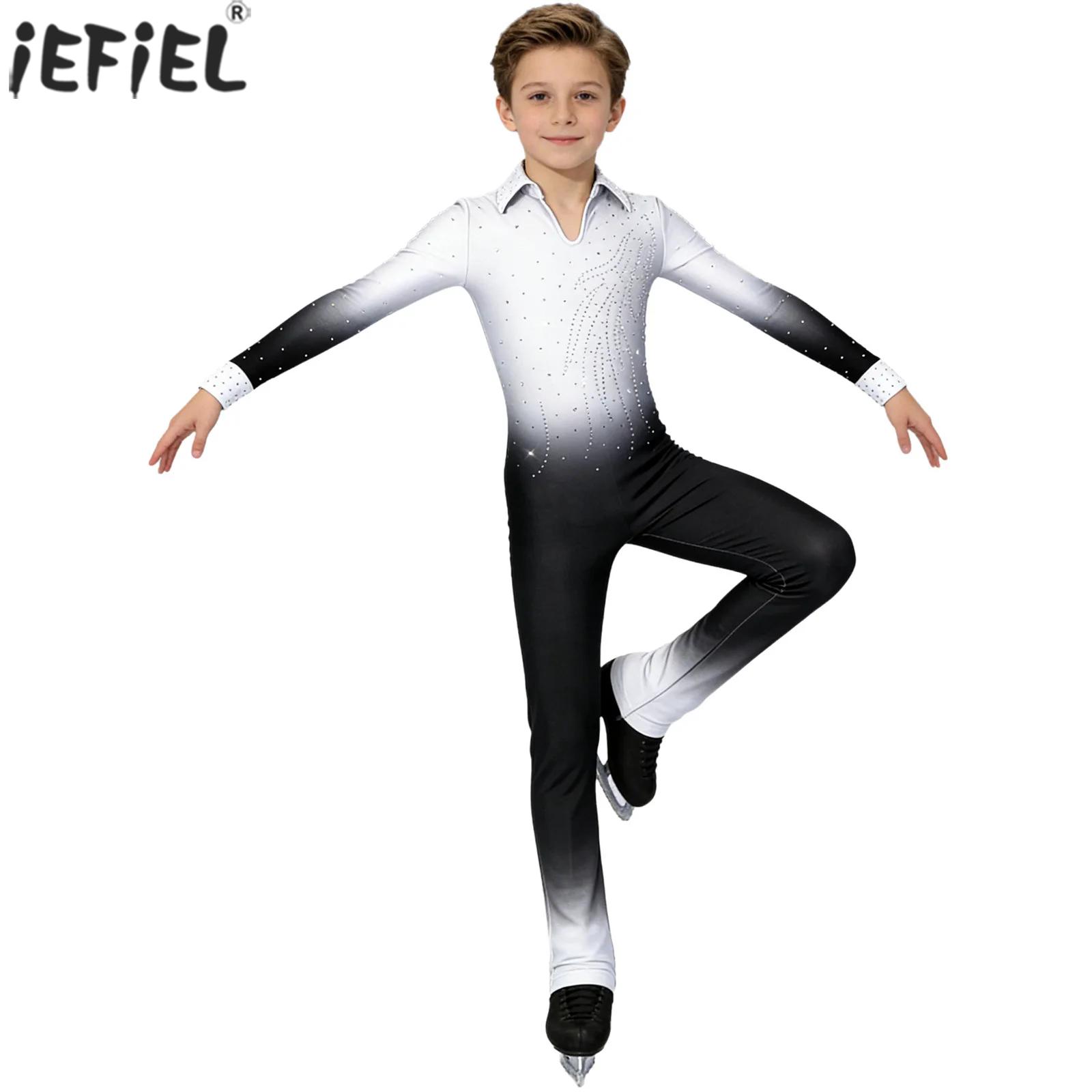 Kids Boys Figure Skating Dance - Rhinestone Banding Trim ulasan dan harga