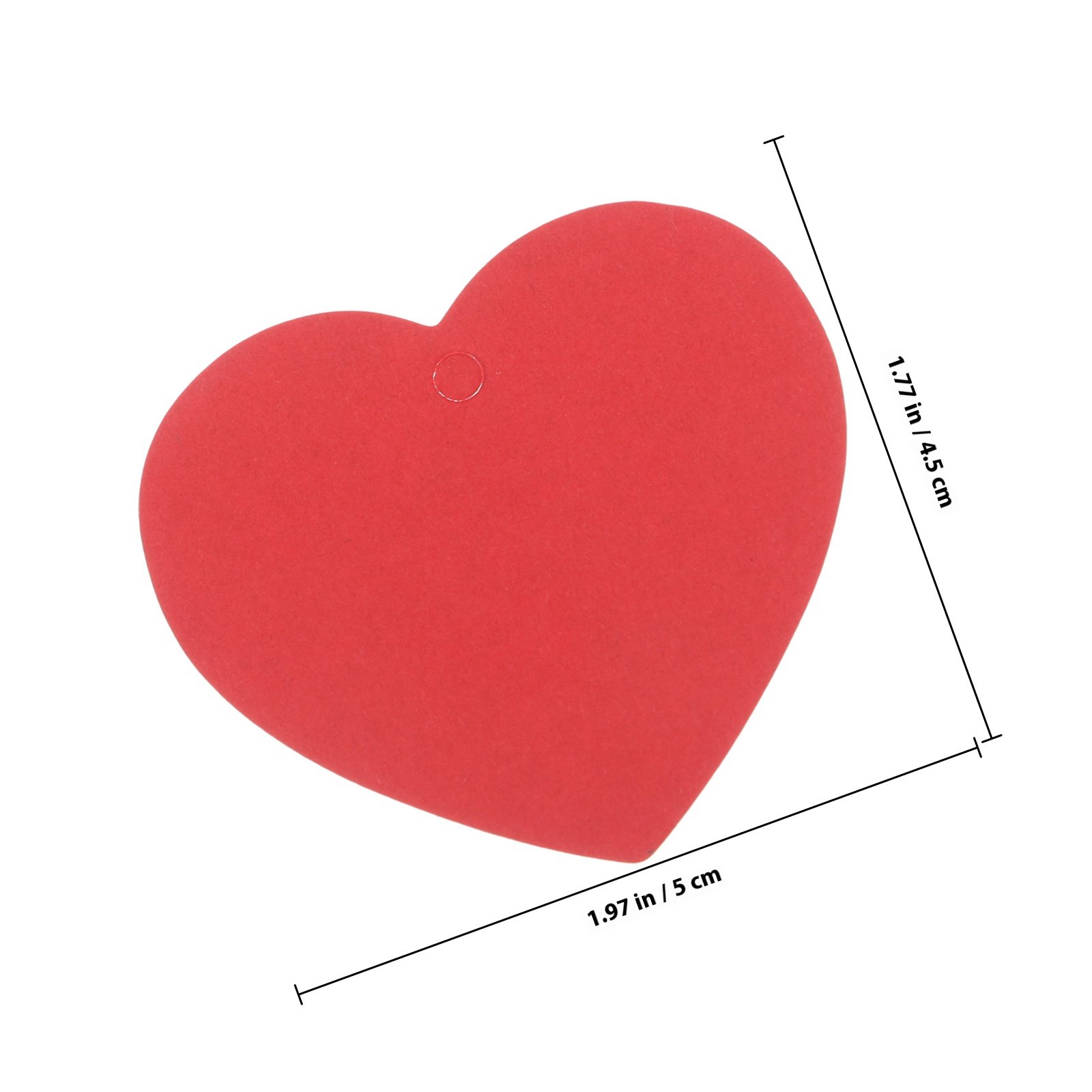 100 Pcs Heart Price Tag Paper  - Craft Embellishment ulasan dan harga