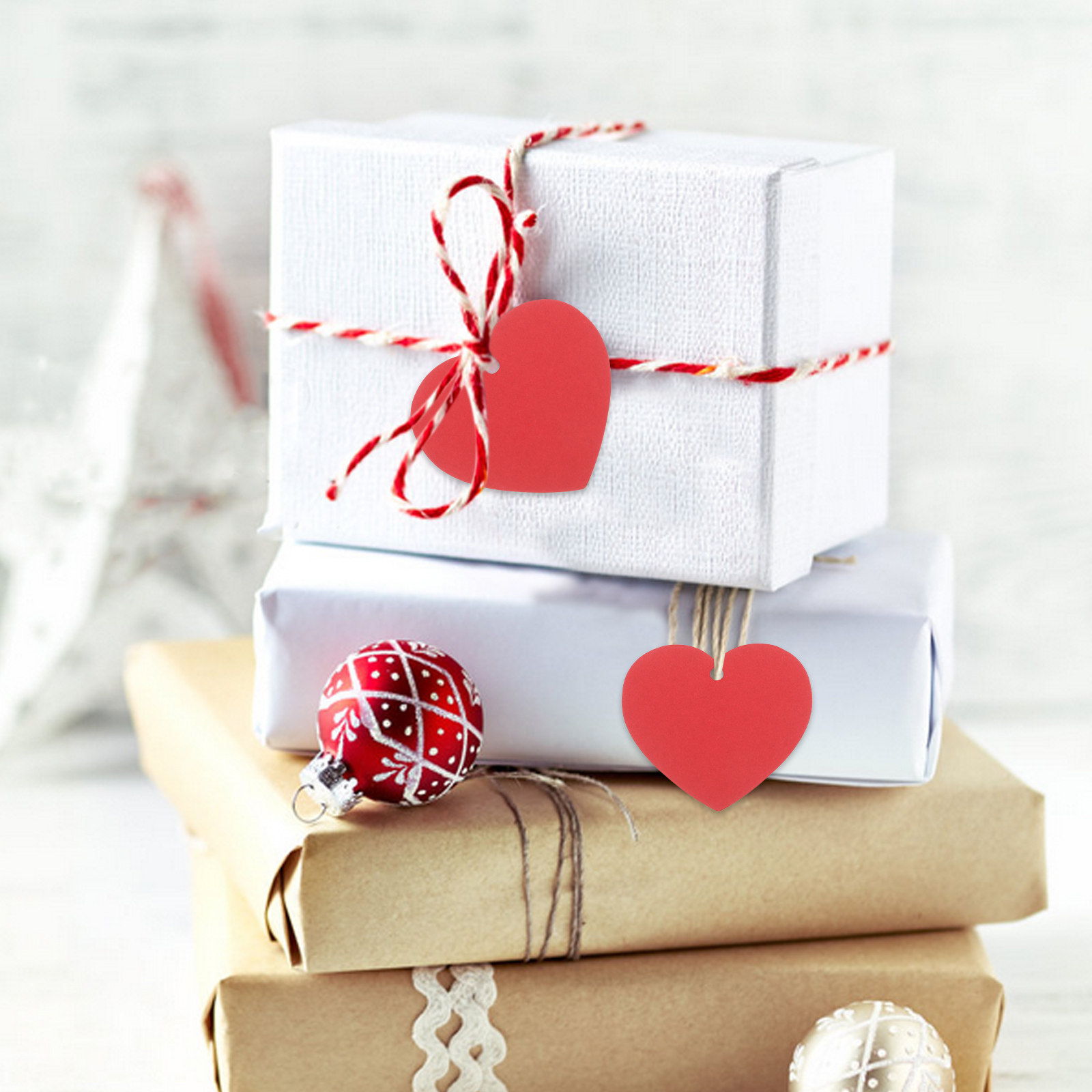 100 Pcs Heart Price Tag Paper  - Craft Embellishment ulasan dan harga
