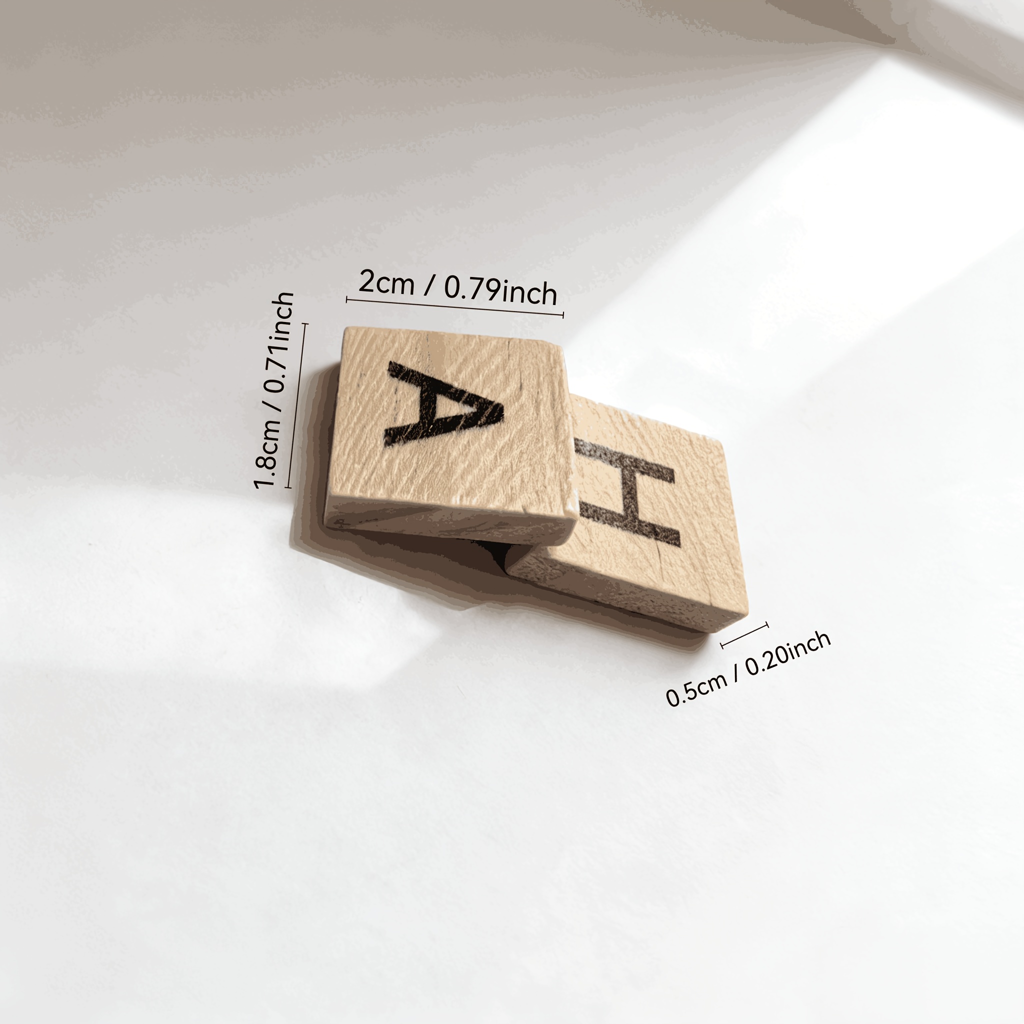 100PCS  Wooden Letter Cubes fo - Craft Embellishment ulasan dan harga