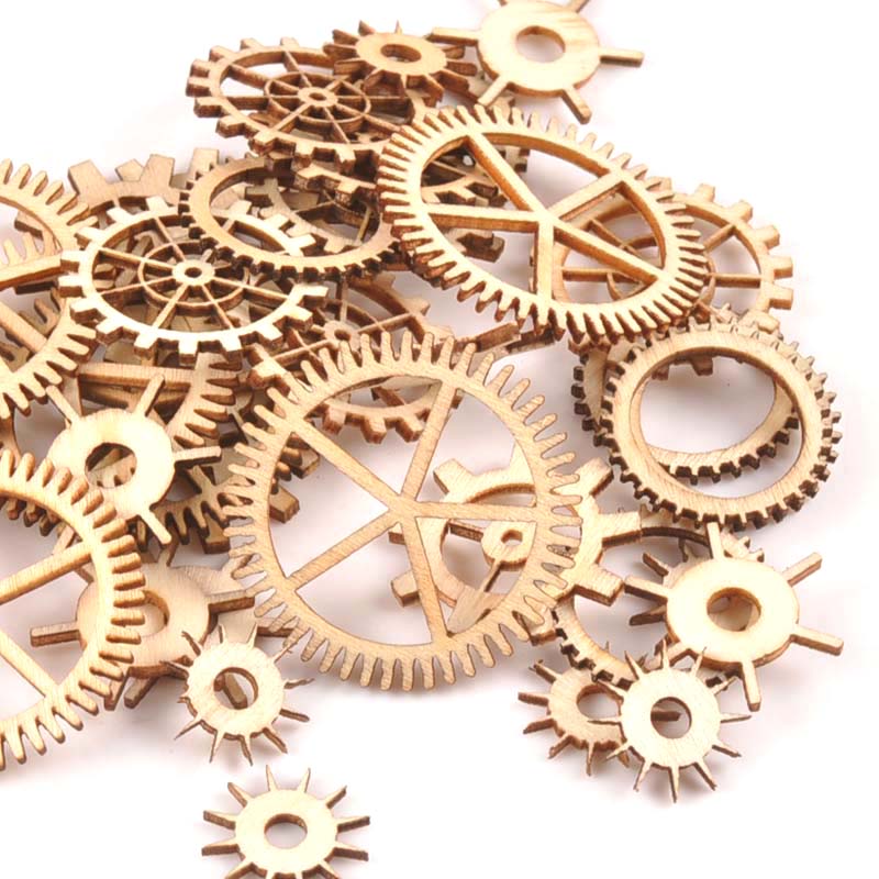 20-40mm 36pcs Unfinished Wood  - Craft Embellishment ulasan dan harga