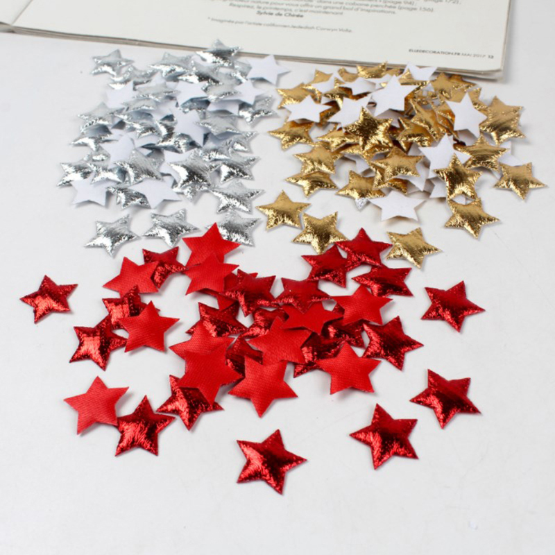 100Pcs Gold/Silver Stars For C - Christmas Craft Embellishment ulasan dan harga